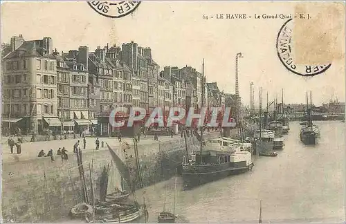 Ansichtskarte AK Le Havre Le Grand Quai Bateaux de peche