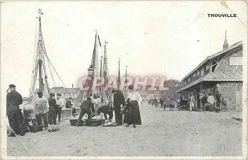 Ansichtskarte AK Trouville Bateaux de peche