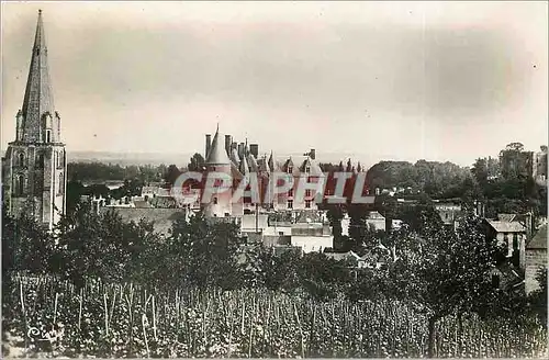 Cartes postales moderne Langeais L et L Vue generale sur le Chateau et l'Eglise