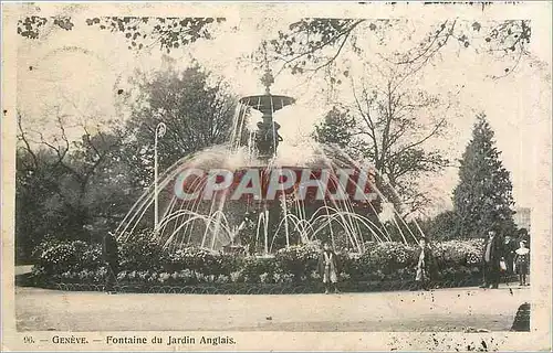 Cartes postales Geneve Fontaine du Jardin Anglais