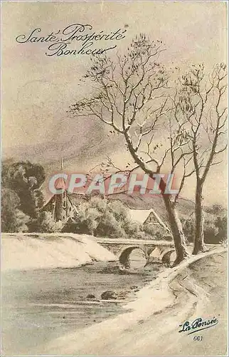 Cartes postales Sante Prosperite Bonheur