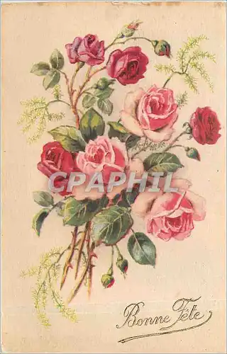Cartes postales Bonne Fete Fleurs