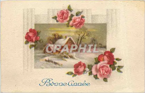 Cartes postales Bonne Annee Fleurs