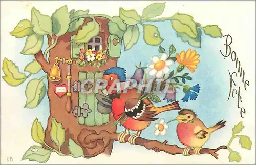 Cartes postales Bonne Fete Oiseaux