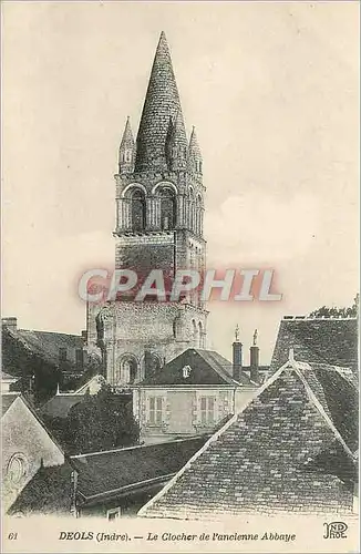 Cartes postales Deols Indre Le Chlocher de l'Annienne Abbaye