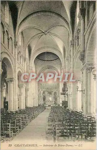 Cartes postales Chateauroux Interieur de Notre Dame