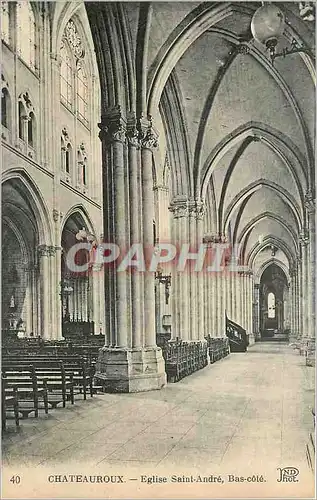 Cartes postales Chateauroux Eglise Saint Andre Bas cote