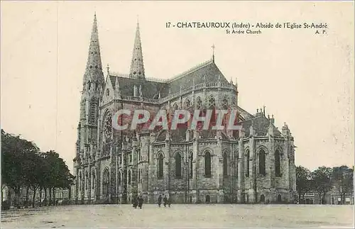 Ansichtskarte AK Chateauroux Indre Abside de l'Eglise St Andre