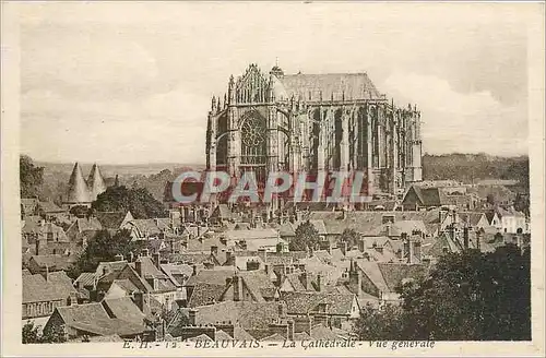 Cartes postales Beauvais La Cathedrale Vue generale