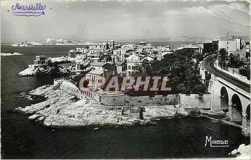 Cartes postales moderne Marseille B du R La Corniche le Pont de la Fausse Monnaie le Petit Nice et les Iles