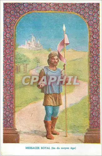 Cartes postales Messager Royal fin du moyen age