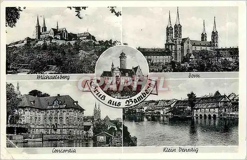 Moderne Karte Gruss aus Bamberg