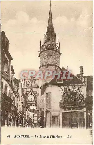 Moderne Karte Auxerre La Tour de l'Horloge