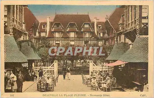 Cartes postales Deauville la Plage Fleurie Normandy Hotel