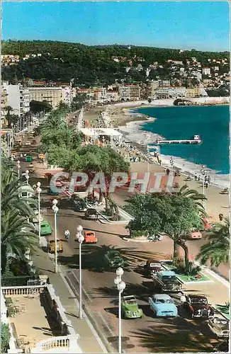 Cartes postales moderne Cote d'Azur Nice La Promenade des Anglais Au fond le Mont Boron