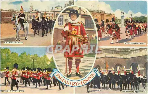 Cartes postales moderne Pageantry of London  Horse Guard Irish guards Scots Guards Militaria