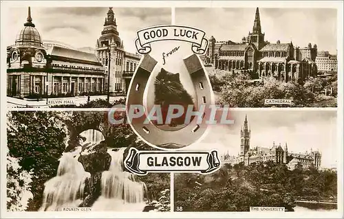 Ansichtskarte AK Good Luck from Glasgow