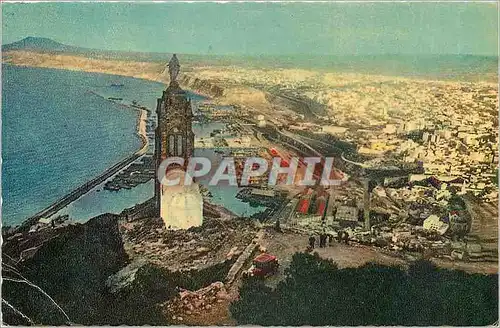 Cartes postales Oran La Chapelle Santa Cruz et le Port