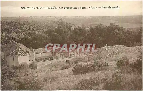 Cartes postales Notre Dame de Segries par Roumoules Basses Alpes Vue Generale