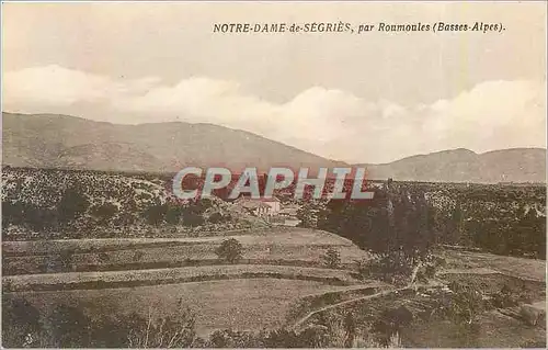 Cartes postales Notre Dame de Segries par Roumoules Basses Alpes
