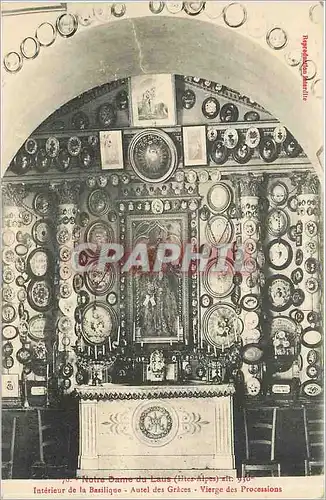 Cartes postales Notre Dame du Laus Htes Alpes Interieur de la Basilique Autel des Graces Vierge des Processions