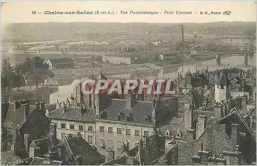 Cartes postales Chalon sur Saone S et L Vue Panoramique Petit Creusol