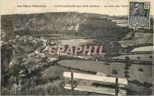 Ansichtskarte AK Les Alpes Mancelles Saint Leonard des Bois Sarthe Le coin des Touristique