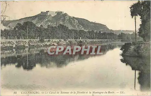 Ansichtskarte AK Cherbourg Le Canal de Retenue de la Divertte et la Montagne du Roule