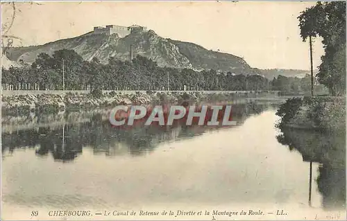 Cartes postales Cherbourg Le Canal de Retenue de la Divertte et la Montagne du Roule
