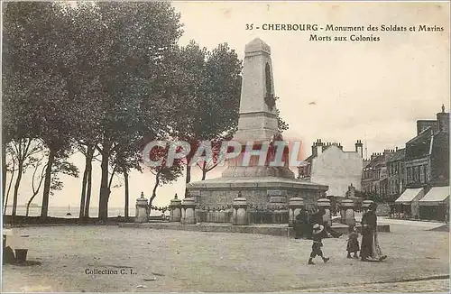 Cartes postales Cherbourg Monument des Soldats et Marins Morts aux Colonies