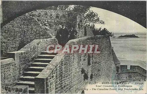 Cartes postales Mont Saint Michel Abbaye Tour Claudine et Tombelaine