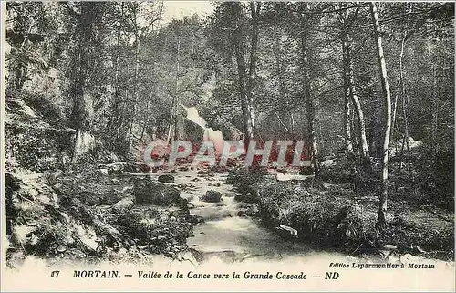 Cartes postales Mortain Vallee de la Cance vers la Grande Cascade