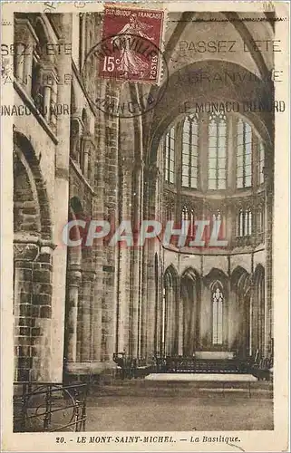 Cartes postales Le Mont Saint Michel La Basilique