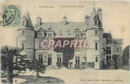 Ansichtskarte AK Cherbourg Chateau de Tourlaville
