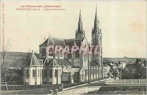 Ansichtskarte AK Vimoutiers Orne L'Eglise Notre Dame