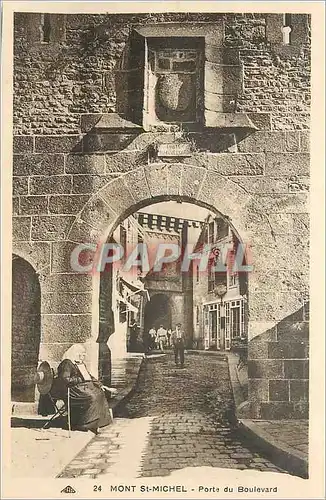 Ansichtskarte AK Mont Saint Michel Porte du Boulevard