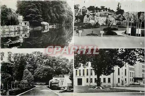 Cartes postales moderne Caen Calvados Les Bords de l'Orne Les ruines du ch�teau Jardin des Plantes Tresorerie generale e