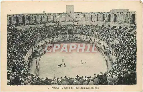 Cartes postales Arles Course de Taureaux aux Arenes Corrida