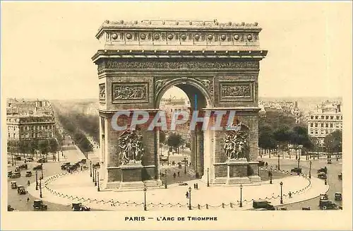 Cartes postales Paris L'Arc de Triomphe