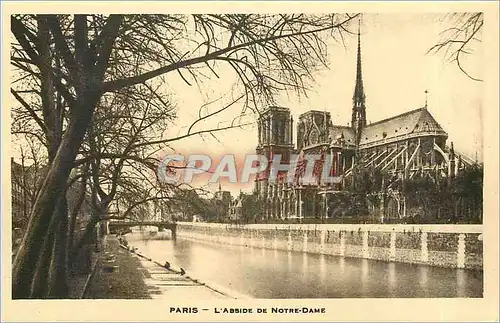 Ansichtskarte AK Paris L'Abside de Notre Dame