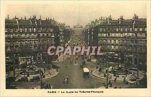 Cartes postales Paris La Place du Theatre Francais