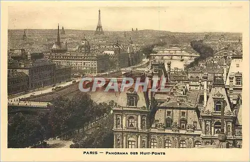 Cartes postales Paris Panorama des Huit Ponts