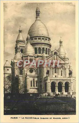 Ansichtskarte AK Paris Le Sacre Coeur Abadie et Magne Arch