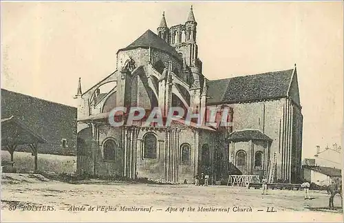 Cartes postales Poitiers Abside de l'Eglise Montierneuf
