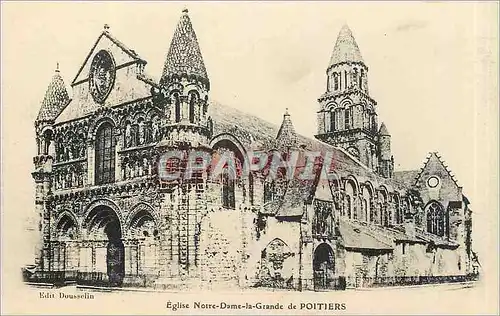 Cartes postales Eglise Notre Dame la Grande de Poitiers