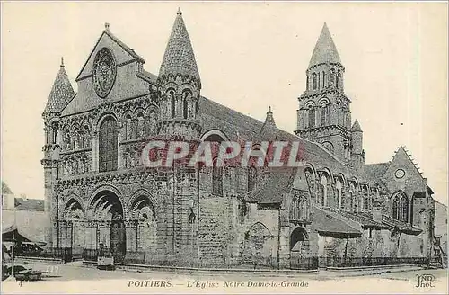 Cartes postales Poitiers L'Eglise Notre Dame la Grande