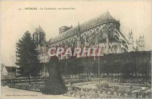 Cartes postales Bourges La Cathedrale vue laterale Sud
