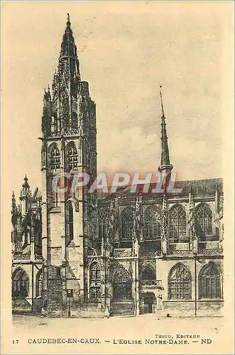 Cartes postales Caudebec en Caux L'Eglise Notre Dame