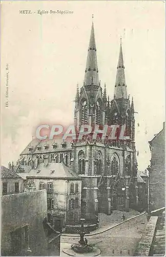 Cartes postales Metz Eglise Ste Segolene