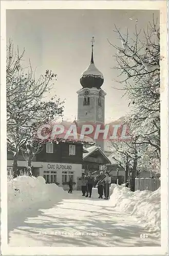 Moderne Karte Tirol Cafe Alpenland